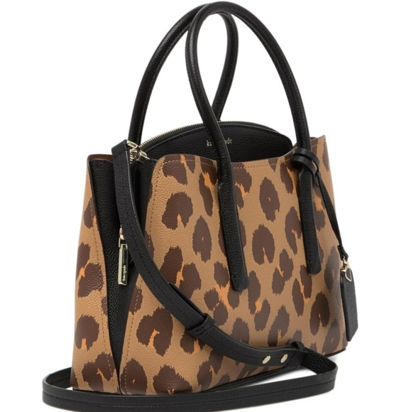 Kate Spade New York Margaux Leopard Print Satchel - Picture 2 of 13